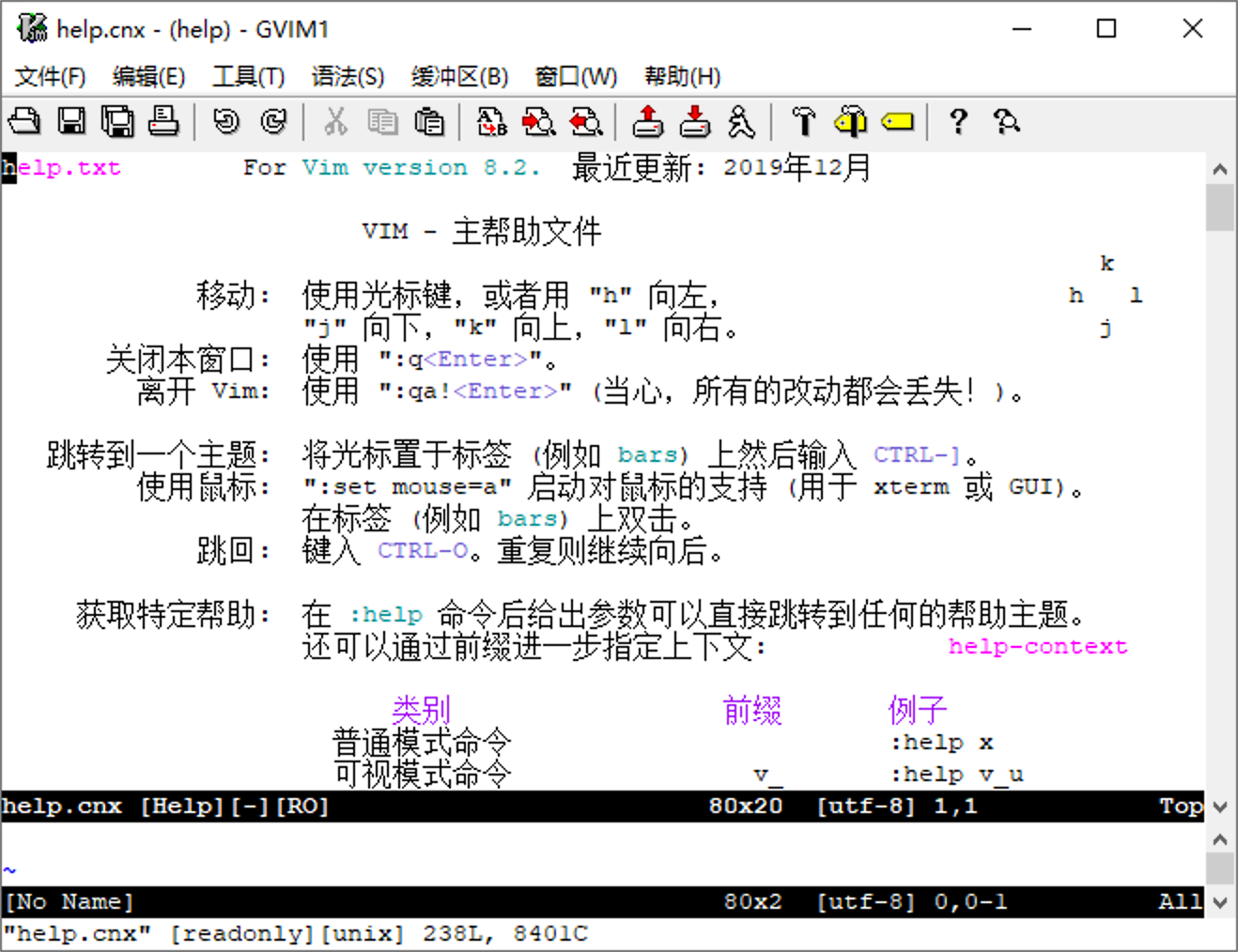 中文 Vim 帮助 Fig1.7